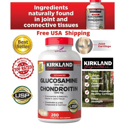 Kirkland, Glucosamine 1500 mg Chondroitin 1200 mg (280 Tablets) in Bangladesh - Thumbnail 3