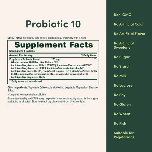 Nature's Bounty Ultra Strength Probiotic 20 Billion-70 Capsules in Bangladesh - Thumbnail 3