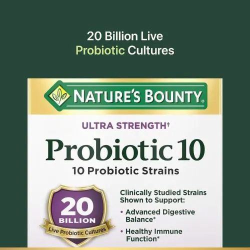 Nature's Bounty Ultra Strength Probiotic 20 Billion-70 Capsules in Bangladesh - Thumbnail 4