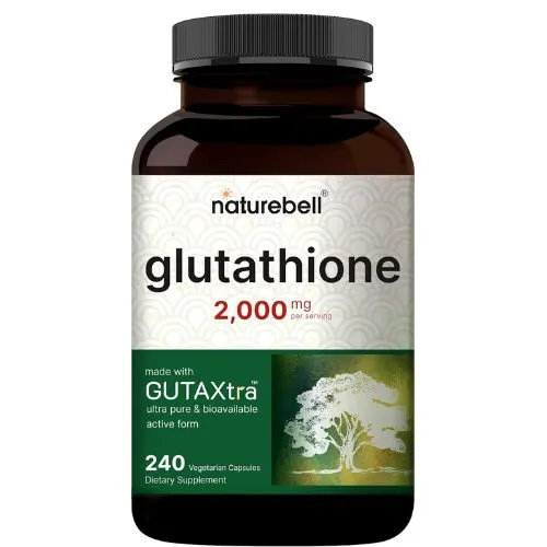 NatureBell Glutathione 2000mg Per Serving (240 Veggie Capsules) | 98%+ Purity Verified