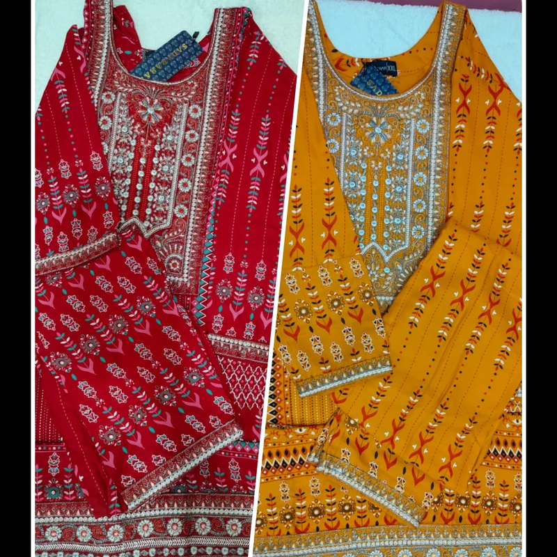 Comfortable Embroidered Cotton Two-Piece Set