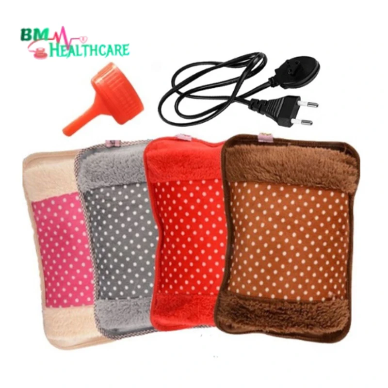Electric Hot Water Bag Pain Remover - Multicolour.