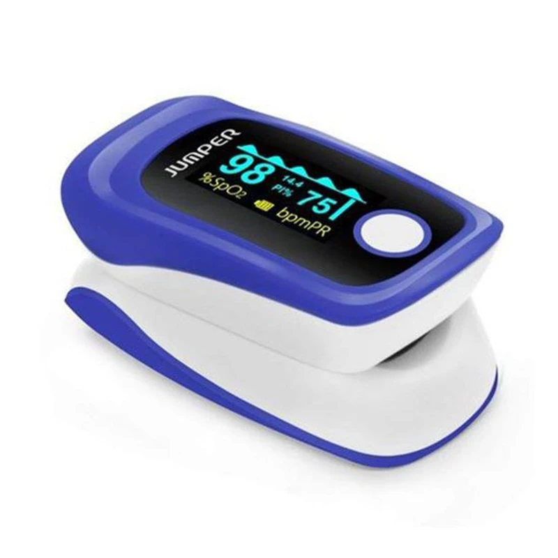 Jumper Fingertip Pulse Oximeter Digital Model JPD 500E OLED For Measuring Oxygen Saturation & Heart Rate, Global Version (Made in China)