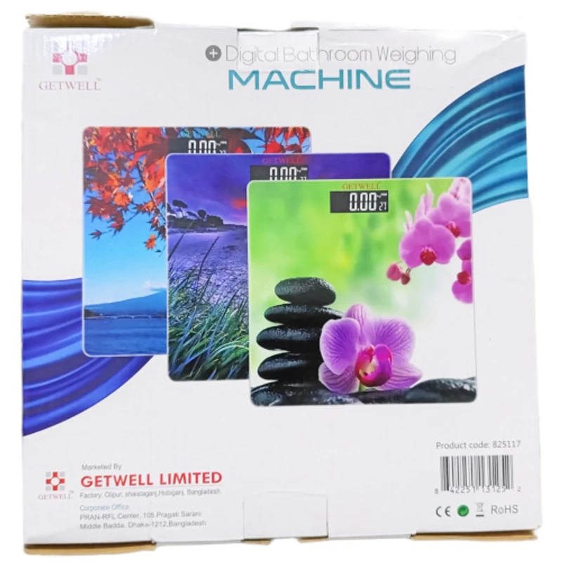 Getwell Digital Body Weight Measuring Machine - Bathroom Scale Glass - weight machine