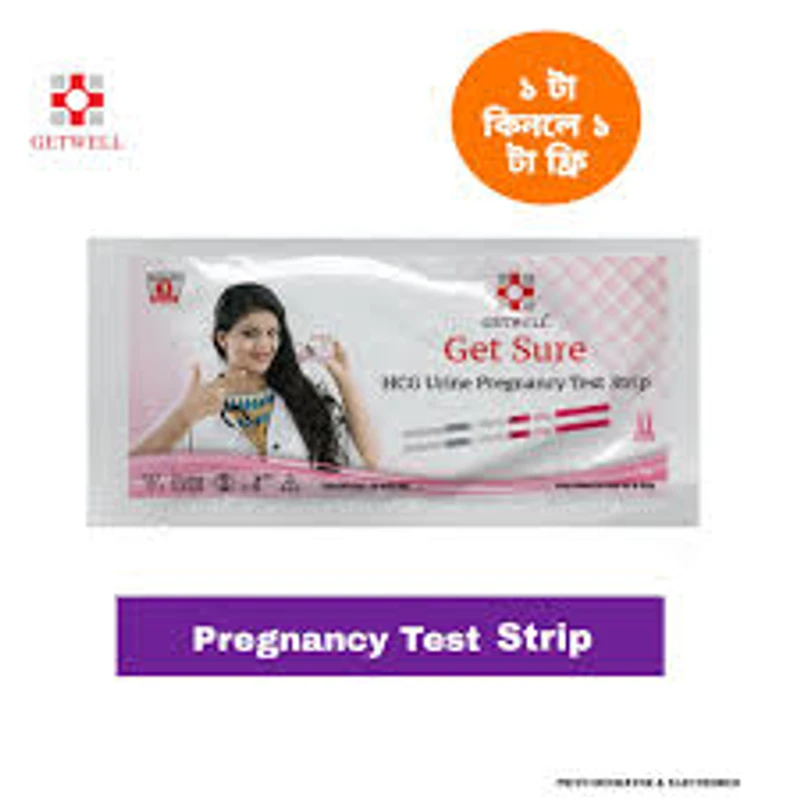02 Pcs Get Sure Pregnancy Test Digital Cassette Device Kit - Urine HCG Check Strips