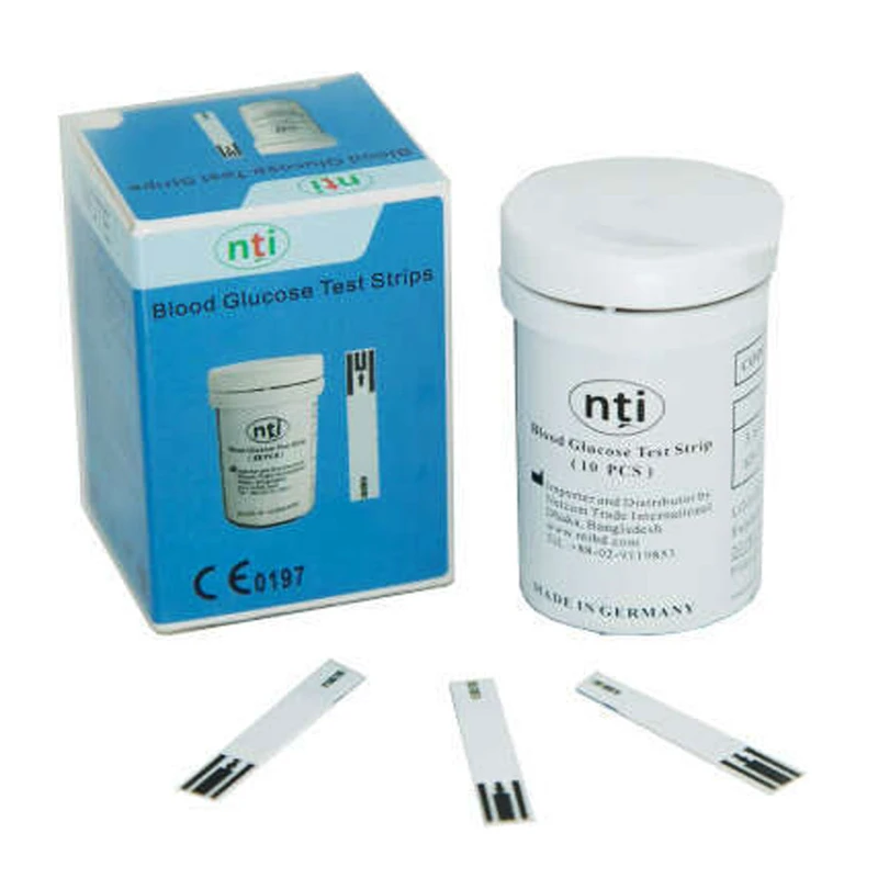 25 Test Strips for NTI BGM-208/BGM-202 Glucometer Blood Glucose Test Kit Meter Monitoring System