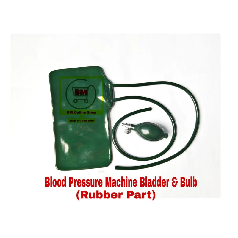 Bladder & Bulb Valve Set for Blood Pressure Monitor - BP Machine Accessories Replacement Tube & Pump Rubber Part