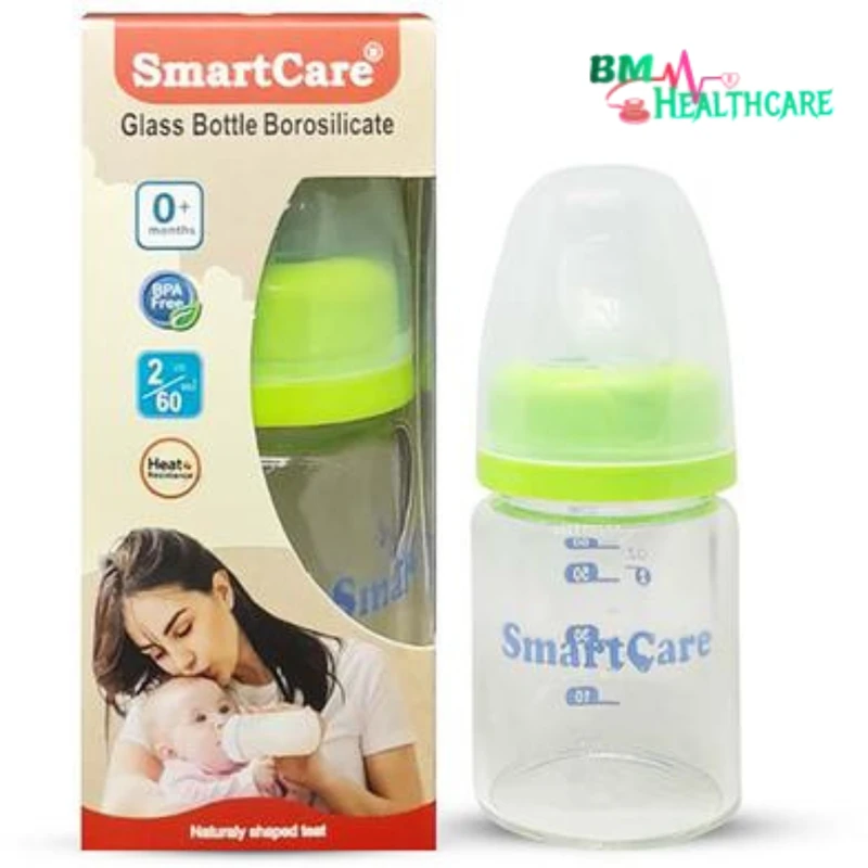 Smart Care Borosilicate Glass Baby Feeding Bottle