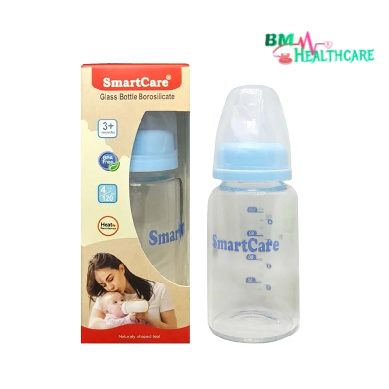 Smart Care Borosilicate Glass Baby Feeding Bottle