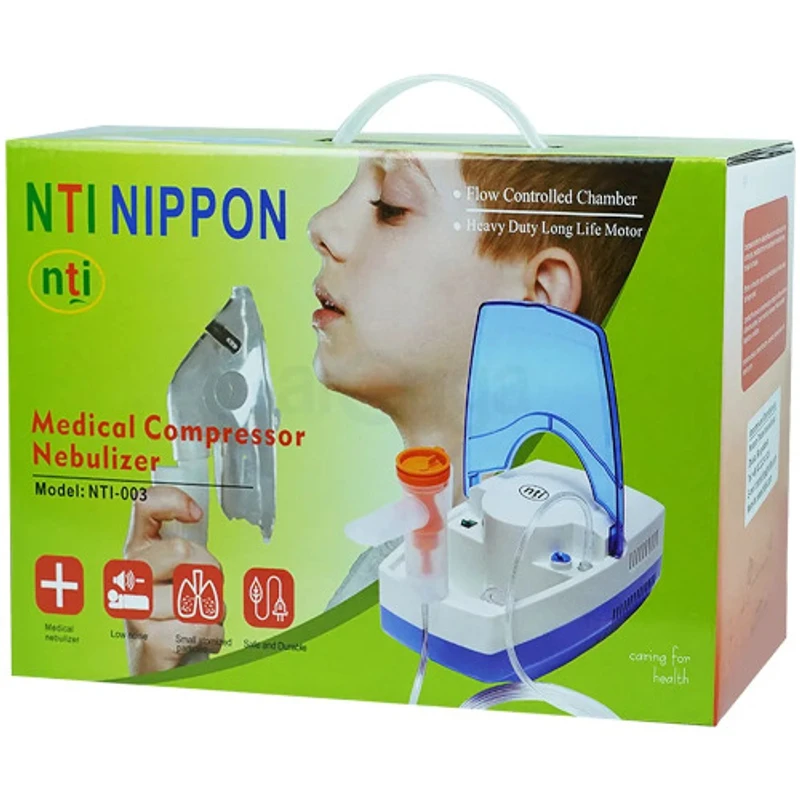 NTI NIPPON Compressor Nebulizer for Child & Adults Nebulization