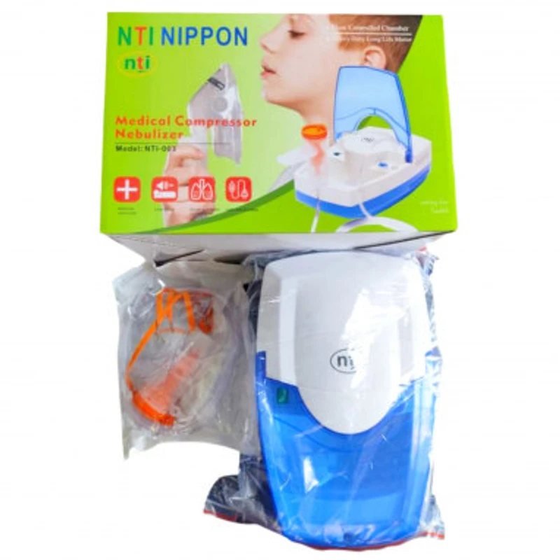 NTI NIPPON Compressor Nebulizer for Child & Adults Nebulization