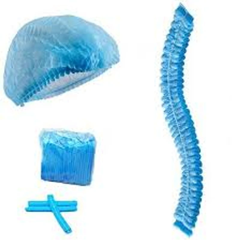 100 Pcs Cooking Kitchen Multipurpose Head Cover Hair Net Senga Bouffant Mop Clip - Medical Anti Dust Tissue Mob Cap