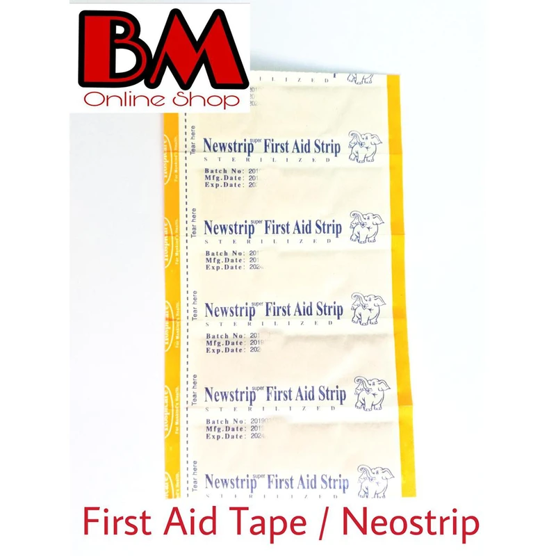 Neostrip Newstrip ( First Aid Strip Tape ) - One Time Bandages -100Pcs