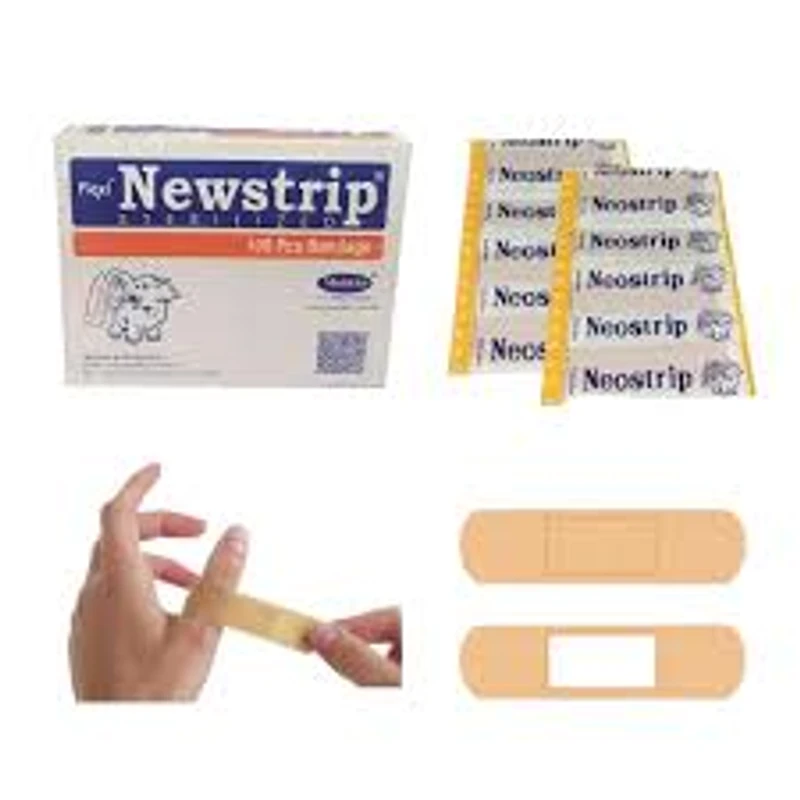 Neostrip Newstrip ( First Aid Strip Tape ) - One Time Bandages -100Pcs