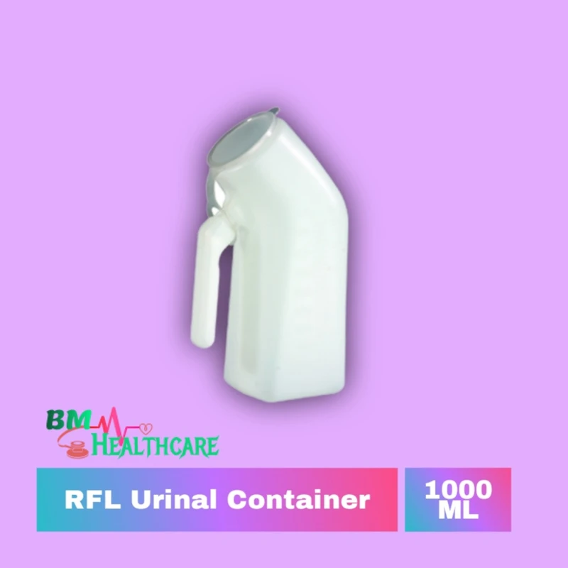 Getwell RFL Urine Pot Patient Urinal Container 1000 ML for Men in Hospital & Home Uses - 01 Pcs