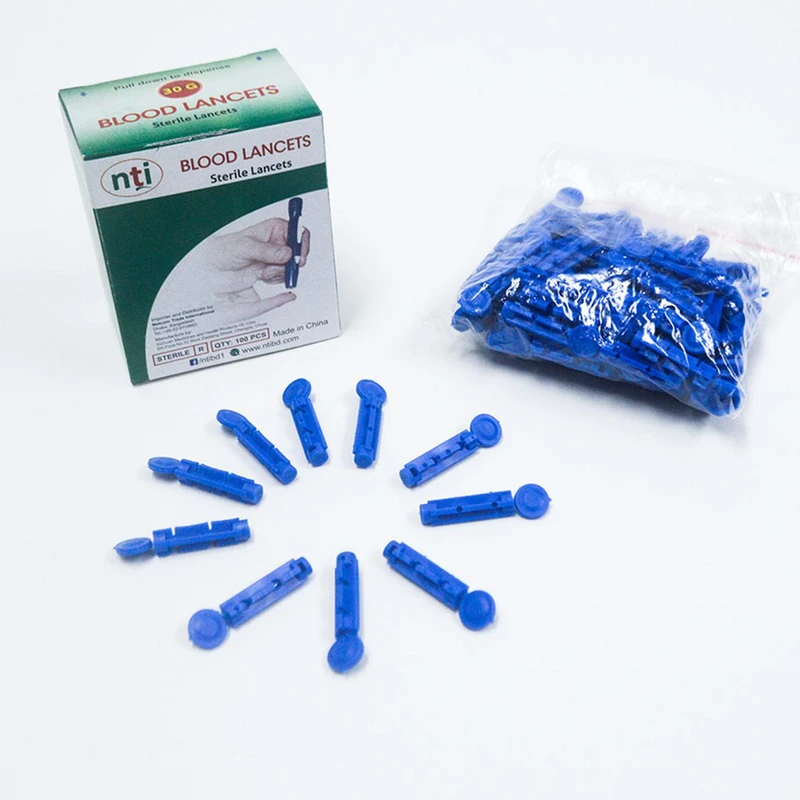 NTI Lancet Needle for Blood Glucose Monitor Glucometer Pen 100 Pcs