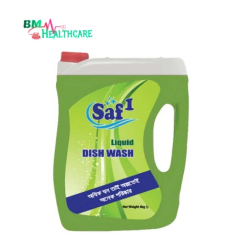 Saf1 Liquid Dish wash- Lemon -(4kg)