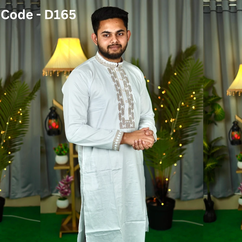 Mens Premium Embroidery Panjabi-Cd-165 - Image 3