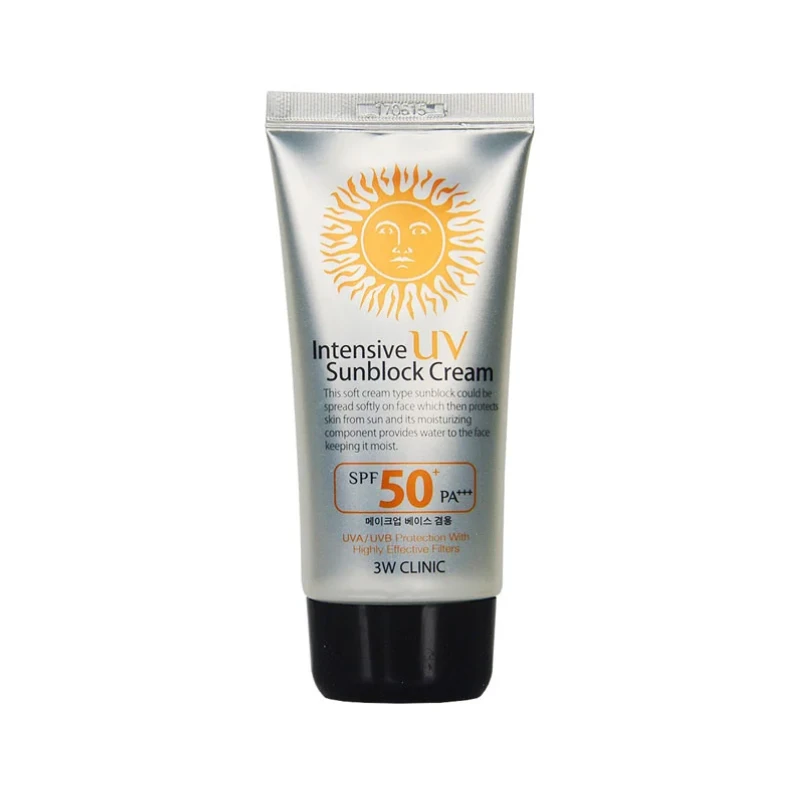 3w clinic intensive Uv sunblock cream spf50 Pa+++ - 70ml