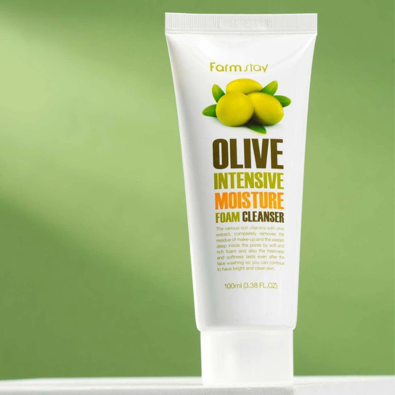 Farmstay Olive Intensive Moisture Foam Cleanser - 100ml