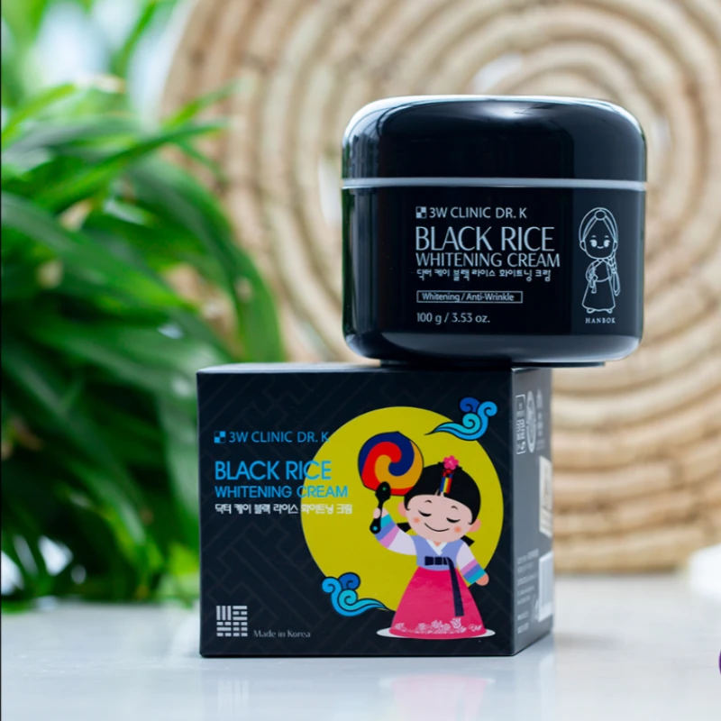 3W Clinic Dr. K Black Rice Whitening Cream