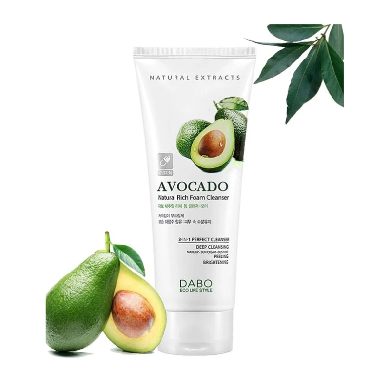 Dabo Natural Rich Foam Cleanser Avocado 180 ml