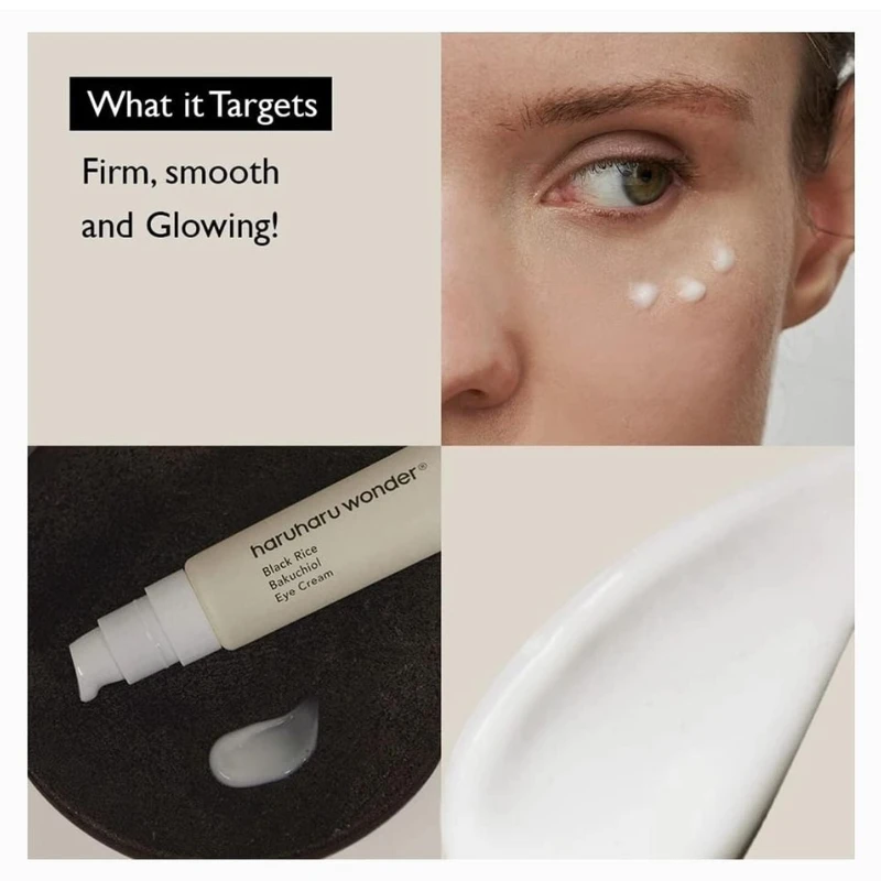 HaruHaru Wonder Black Rice Bakuchiol Eye Cream - 20ml - Image 5