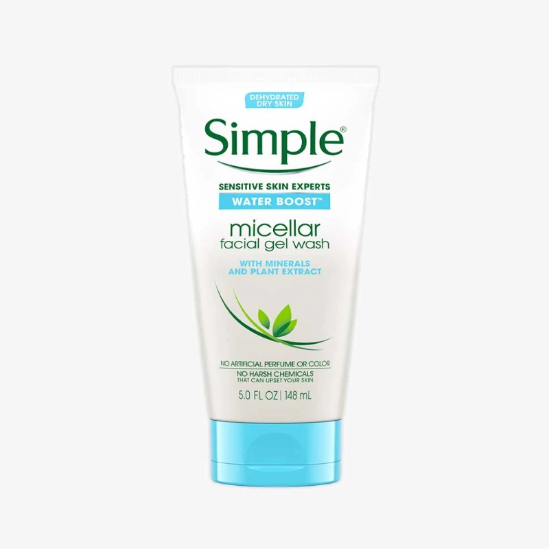Simple Water Boost Micellar Facial Gel Wash