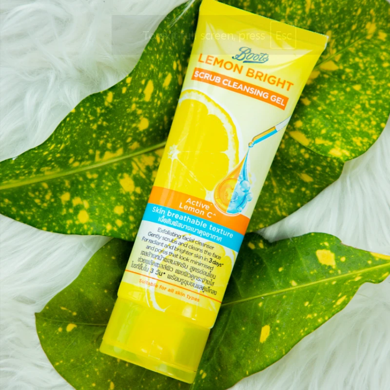 Boots Lemon Bright Scrub Cleansing Gel