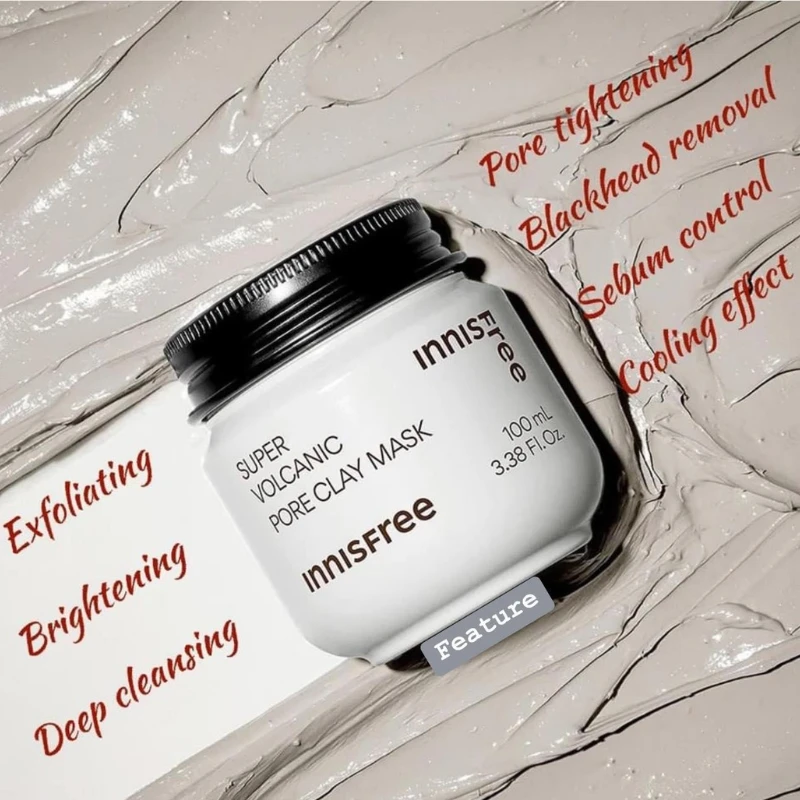 Innisfree Super Volcanic Pore Clay Mask100ml - Image 7