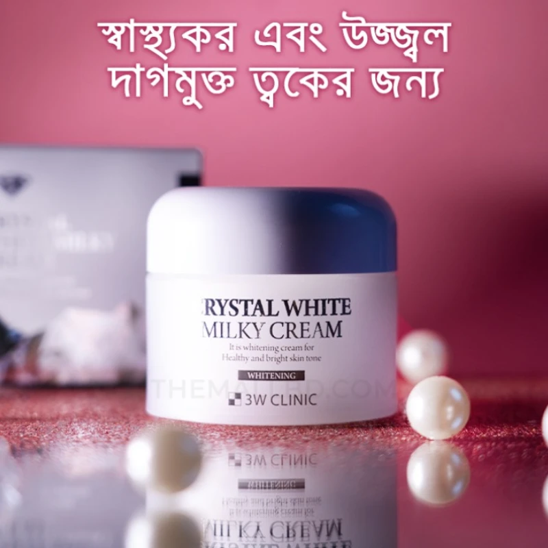 3w clinic crystal white milky cream - 50gm