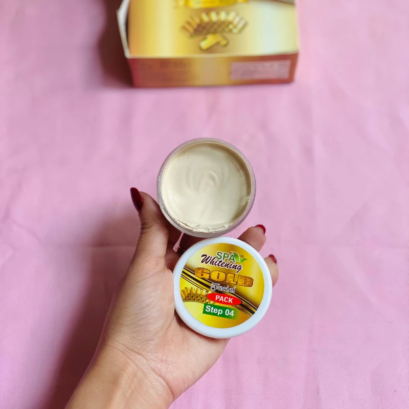 24 Carat Gold Facial Kit (4Pcs) - Spa Whitening - Image 6