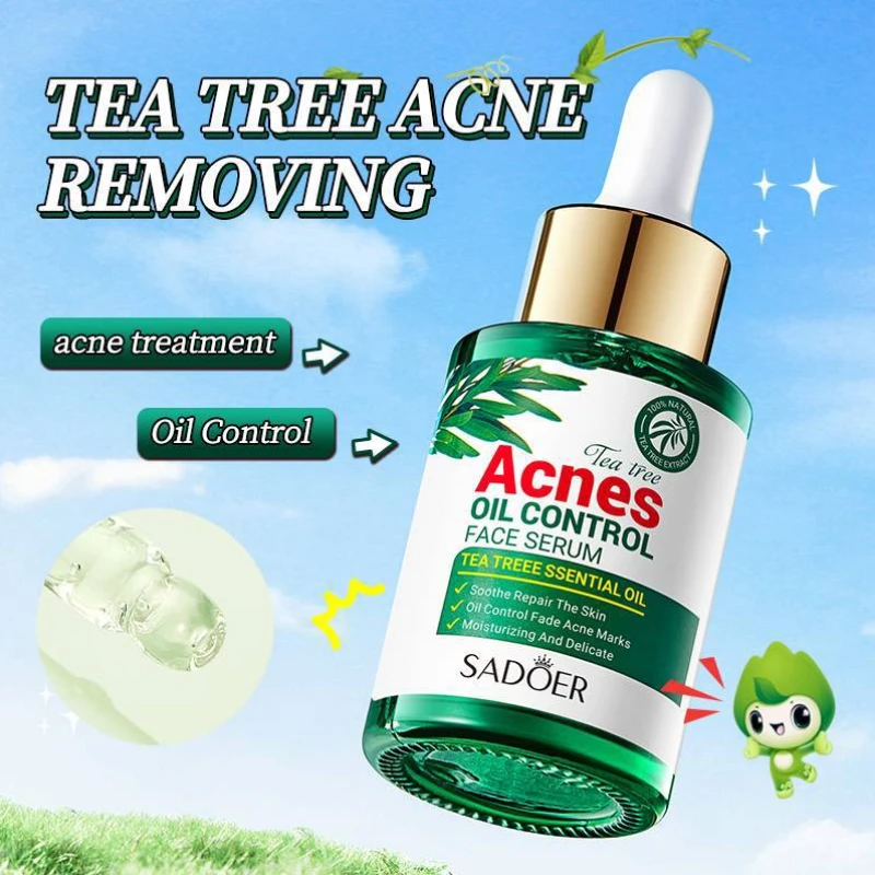 Sadoer Tea Tree Oil Control Anti-Acne Serum Essence -30ml - Image 4