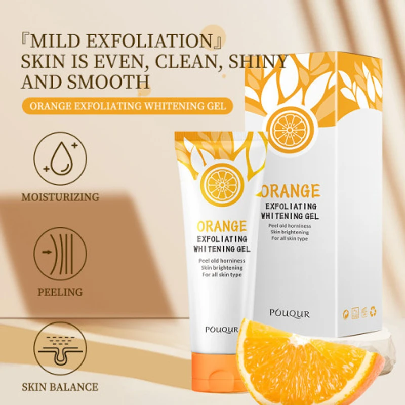 Orange Exfoliating Whitening Peeling Gel 50gm for Face and Body Skin - Image 3
