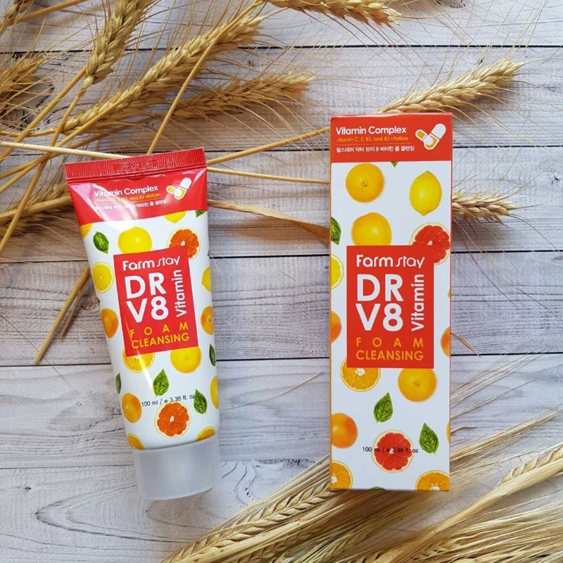 FarmStay Dr-V8 Vitamin Cleansing Foam - 100ml