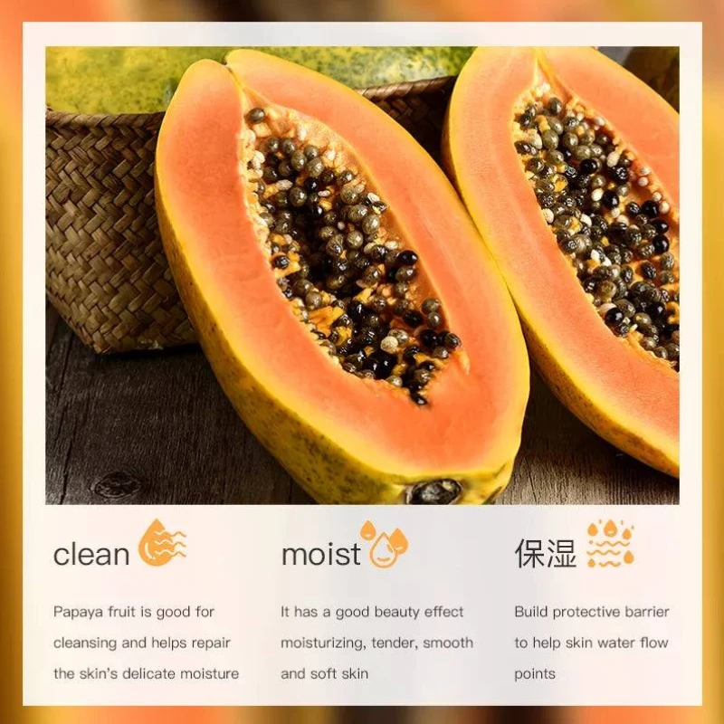 BIOAQUA Papaya Purifying Moisturizing Facial Cleanser 100g - Image 3