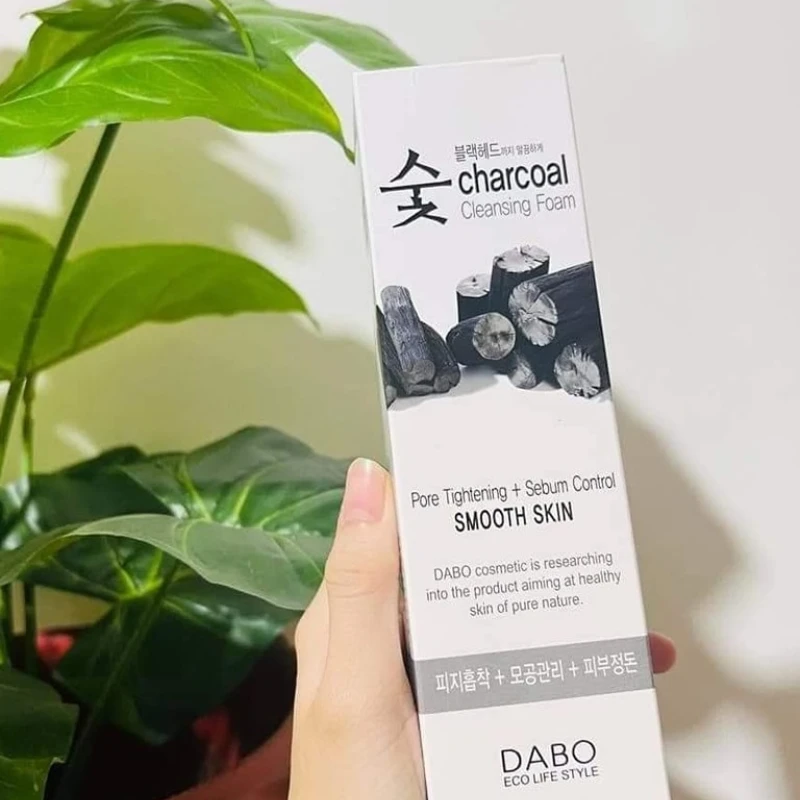 Dabo charcoal foam cleansing brightening skin - 150ml
