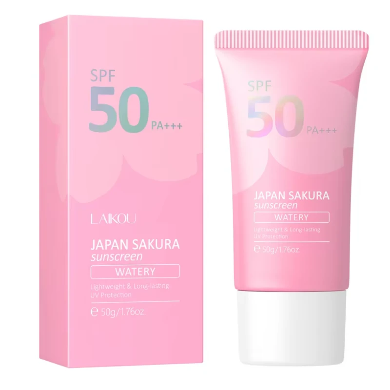 Laikou Japan Sakura Sunscreen SPF50 PA+++ ( Watery Version New)