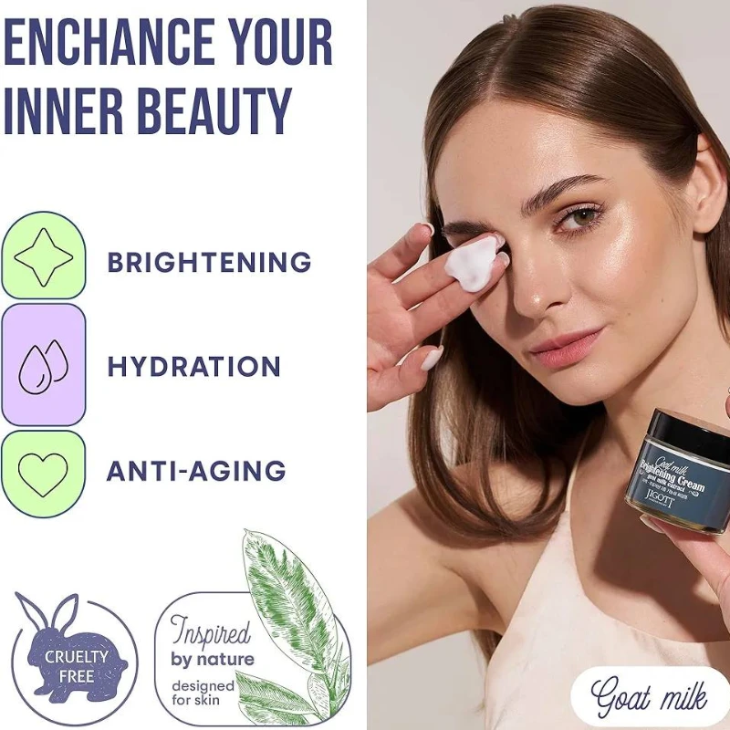 Jigott Goat Milk Brightening Cream - 70ml - Image 3