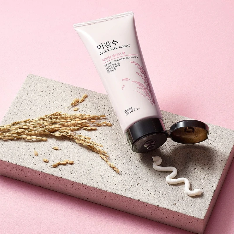 The face shop rice water bright cleansing foam - 150ml