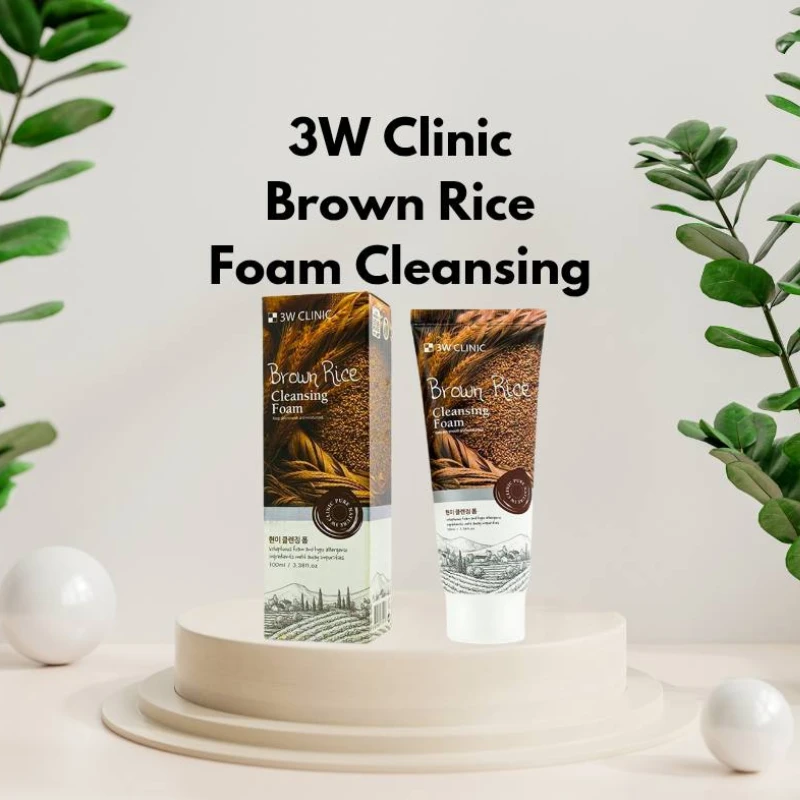 3w clinic cleansing foam brown rice - 100 ml - Image 3