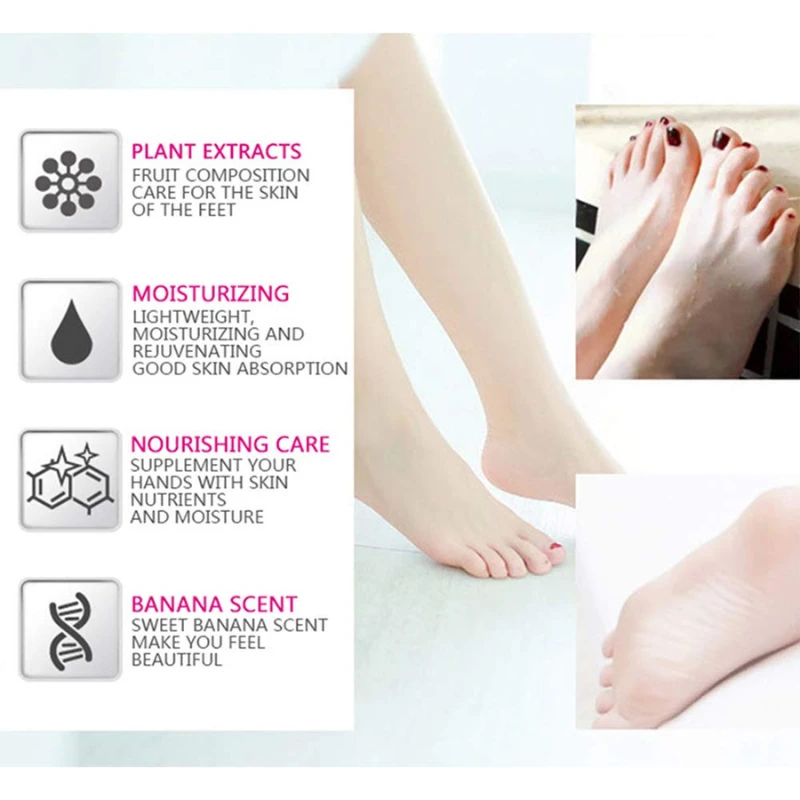 Aichun Beauty Banana Milk Cracked Heel Cream - 80gm - Image 3