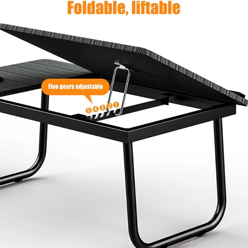 Adjustable Bed Table Computer Desk Foldable Table - Image 4
