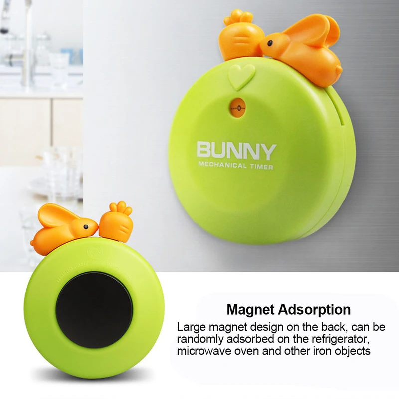Cute Bunny Mechanical Timer (Green)