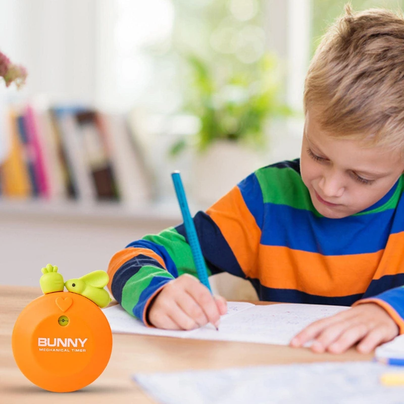 Cute Bunny Mechanical Timer (Orange)