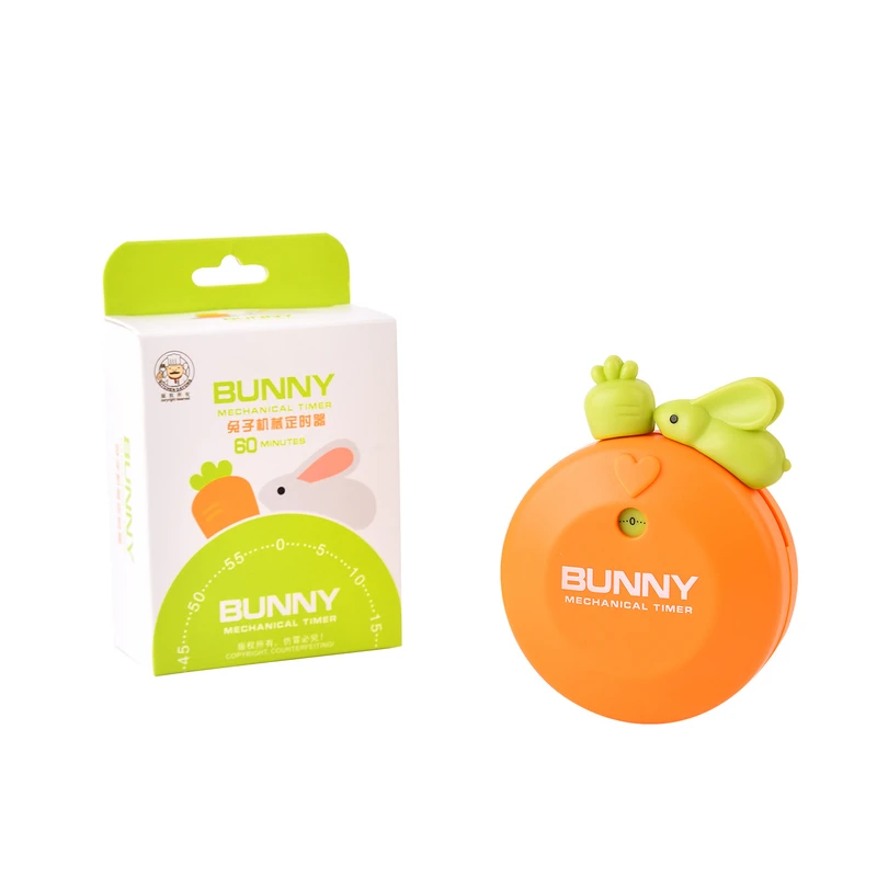 Cute Bunny Mechanical Timer (Orange) - Image 6