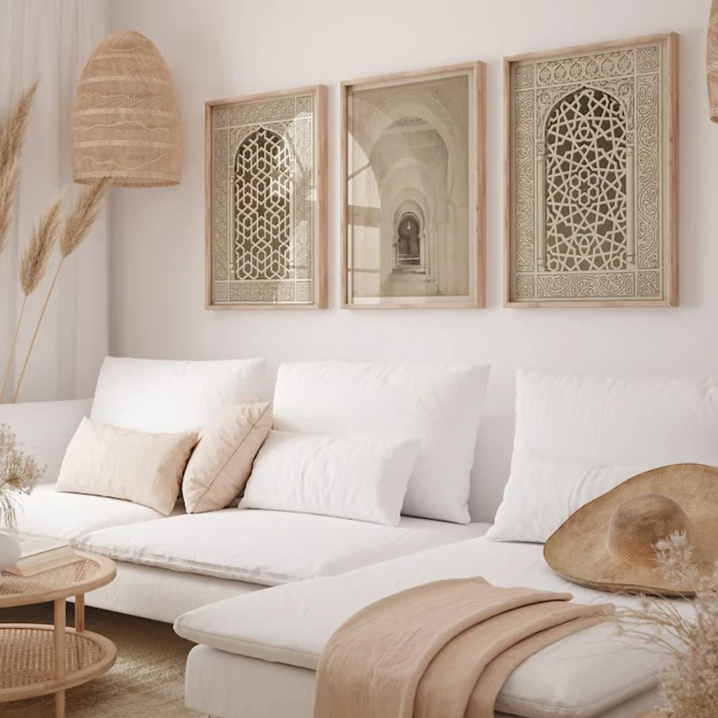 Mosque Window Decor Wall Art, Mosque Home Decor, Muslim Wall Art,