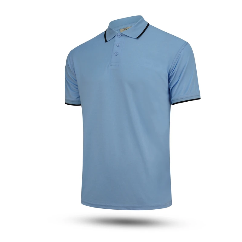 Pique Half Sleeve Polo For Men -Sky Blue