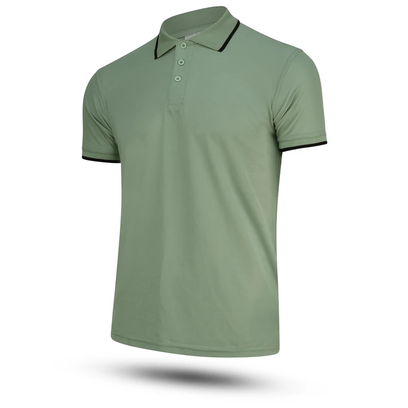 Pique Half Sleeve Polo For Men - Sea Green