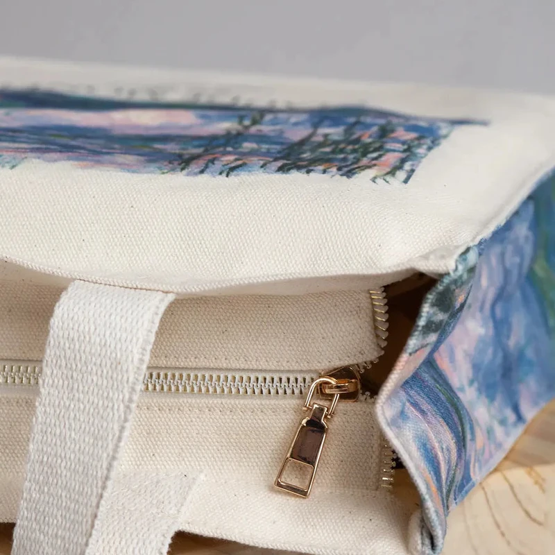 Claude Monet Water Lilies - Artsy Tote Bag - Thumbnail 8